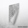 Detroit mapa - white Detroit mapa - white