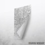 Glazgov mapa - white Glazgov mapa - white