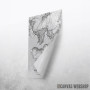 Hong Kong mapa - white