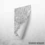 Johanesburg mapa - white Johanesburg mapa - white