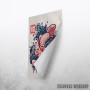 Koi carp fish watercolor