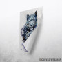 Snow leopard watercolor 3 Snow leopard watercolor 3
