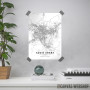 Adis Abeba mapa - white Adis Abeba mapa - white