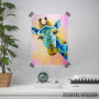 Blue giraffe