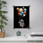 Cat Holding Planet Balloon Cat Holding Planet Balloon