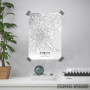 Dablin mapa - white Dablin mapa - white