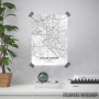 Dizeldorf mapa - white Dizeldorf mapa - white
