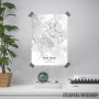 Halifax mapa - white Halifax mapa - white