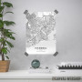Istanbul mapa - white