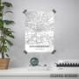 Johanesburg mapa - white Johanesburg mapa - white