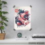 Koi carp fish watercolor