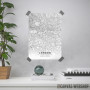London mapa - white