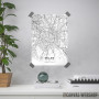 Milano mapa - white Milano mapa - white