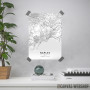 Napulj mapa - white