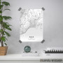 Nica mapa - white