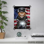 Patriot Cat on Motorcycle Patriot Cat on Motorcycle