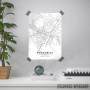 Podgorica mapa - white