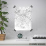 Riga mapa - white Riga mapa - white