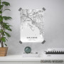 San Diego mapa - white