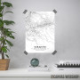 Sarajevo mapa - white