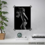 Sensual woman with waving