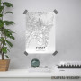 Sidnej mapa - white