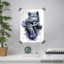 Snow leopard watercolor 3 Snow leopard watercolor 3