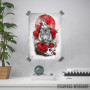 White tiger, red sun White tiger, red sun