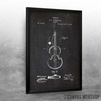 1896 Violin - Patent Drawing 1896 Violin - Patent Drawing