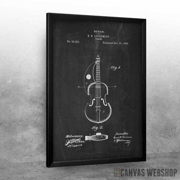 1896 Violin - Patent Drawing