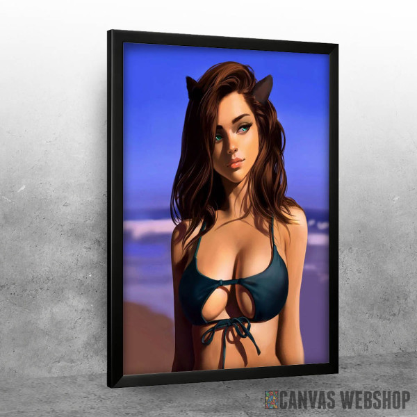 Ahri at the beach Ahri at the beach