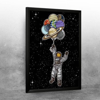 Astronaut With Balloons