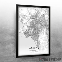 Atina mapa - white
