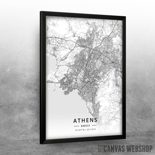 Atina mapa - white Atina mapa - white