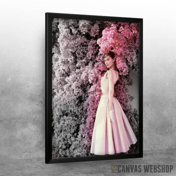 Audrey Hepburn with flower Audrey Hepburn with flower