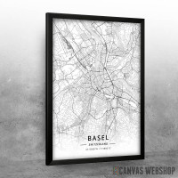 Bazel mapa - white