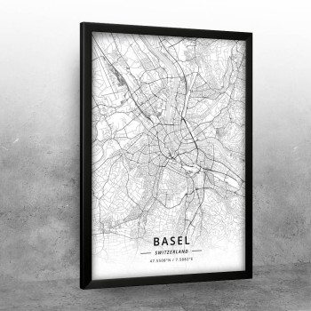Bazel mapa - white