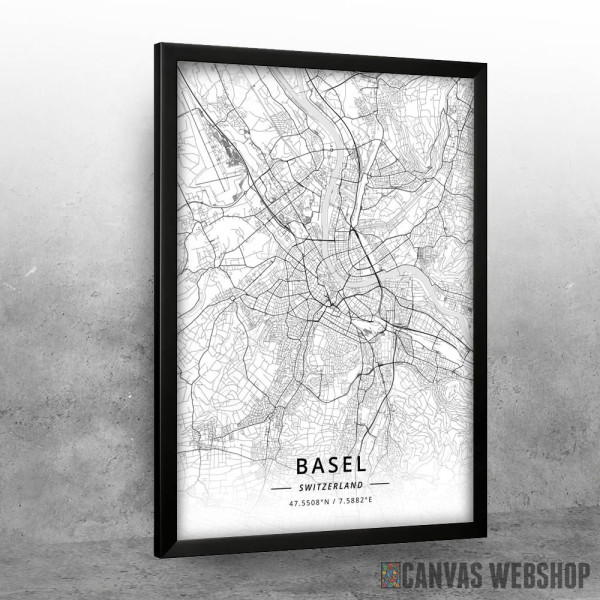 Bazel mapa - white