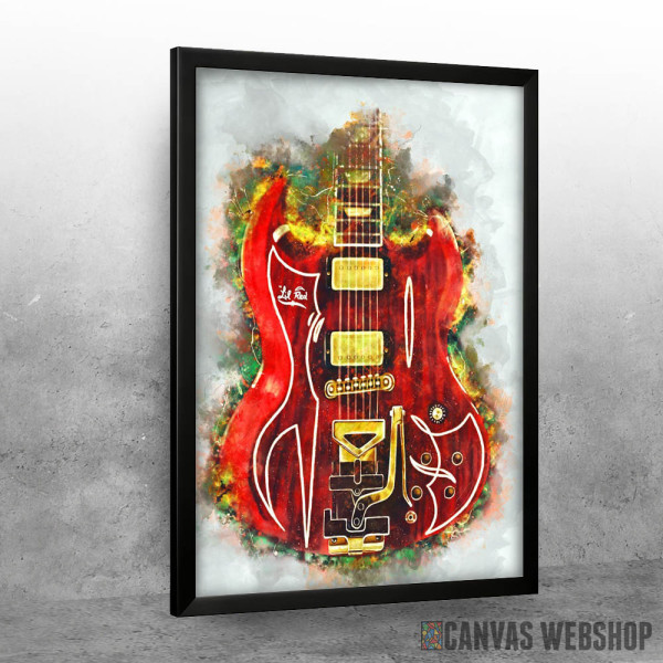 Billy Gibbons red guitar Billy Gibbons red guitar