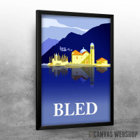 Bled lake water reflection