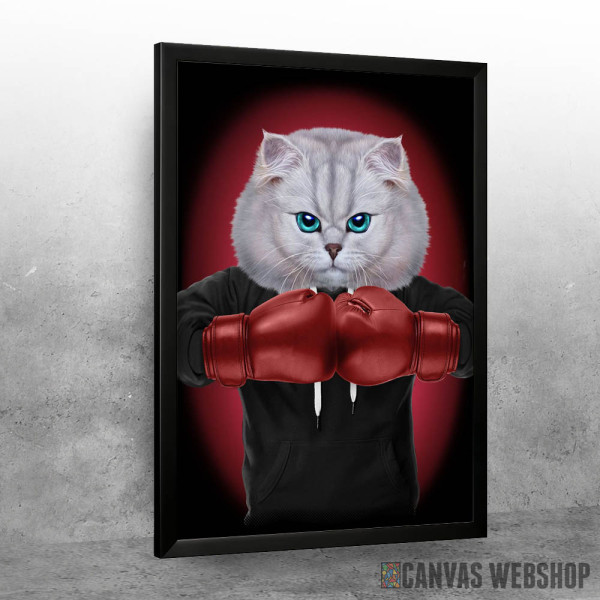 Boxer Cat Boxing Champion