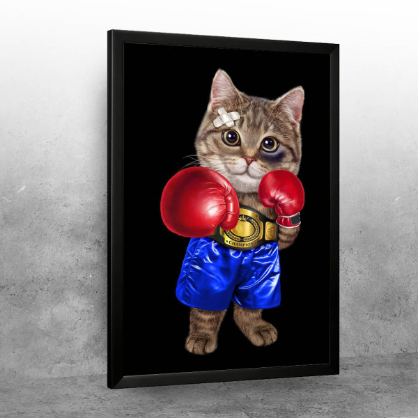 Boxer Champion Tabby Cat
