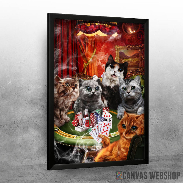 Cat Playing Poker Game Cat Playing Poker Game