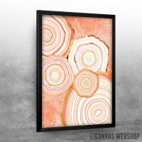 Coral Agate Abstract