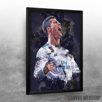 Cristiano Ronaldo celebrate abstract