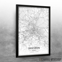 Drezden mapa - white