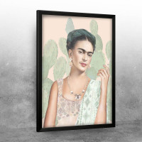 Frida Kahlo in green