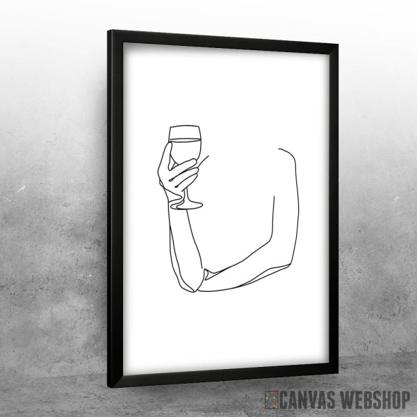 Girl Drinks Wine