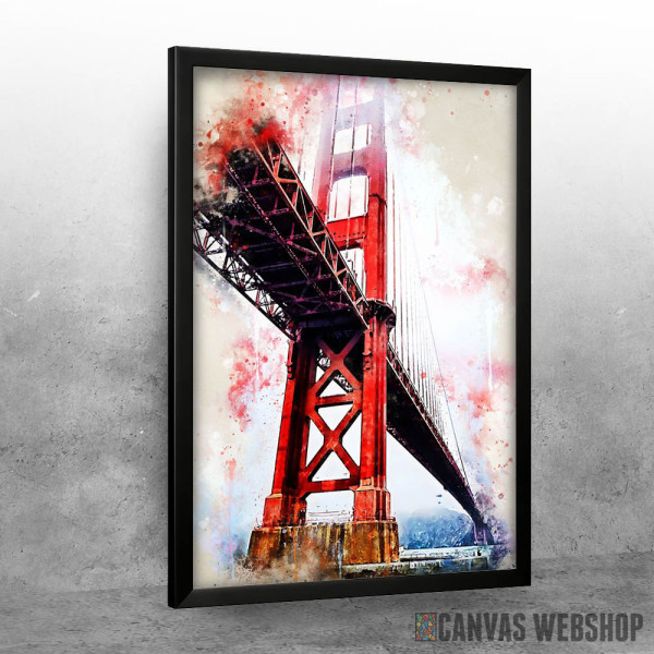 Golden Gate in Watercolor Golden Gate in Watercolor