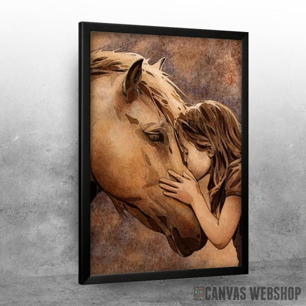 Horse and Girl Canvas Horse and Girl Canvas